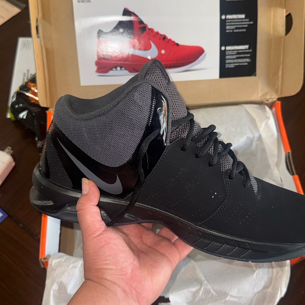 Nike Men’s Black and Gray High-Top Athletic Shoes